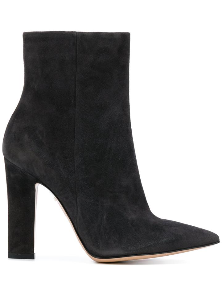 Gianvito Rossi Pointed Ankle Boots - Grey