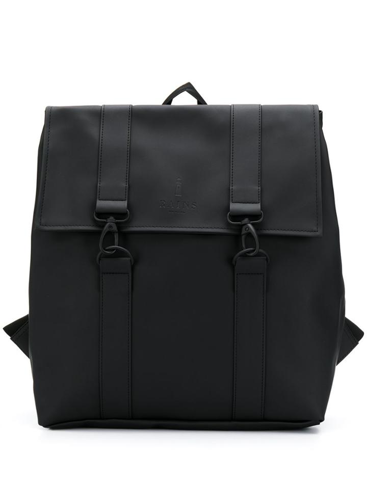 Rains Clip Fastening Backpack - Black