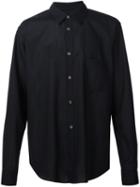 Comme Des Garçons Homme Plus Patch Pocket Shirt, Men's, Size: Small, Blue, Polyester/wool