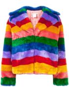 Alice+olivia Thora Faux Fur Jacket - Multicolour