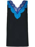 Emilio Pucci Lace Insert Sleeveless Blouse - Black