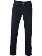 Jacob Cohen Stretch Straight Jeans, Men's, Size: 38, Blue, Cotton/polyester/spandex/elastane