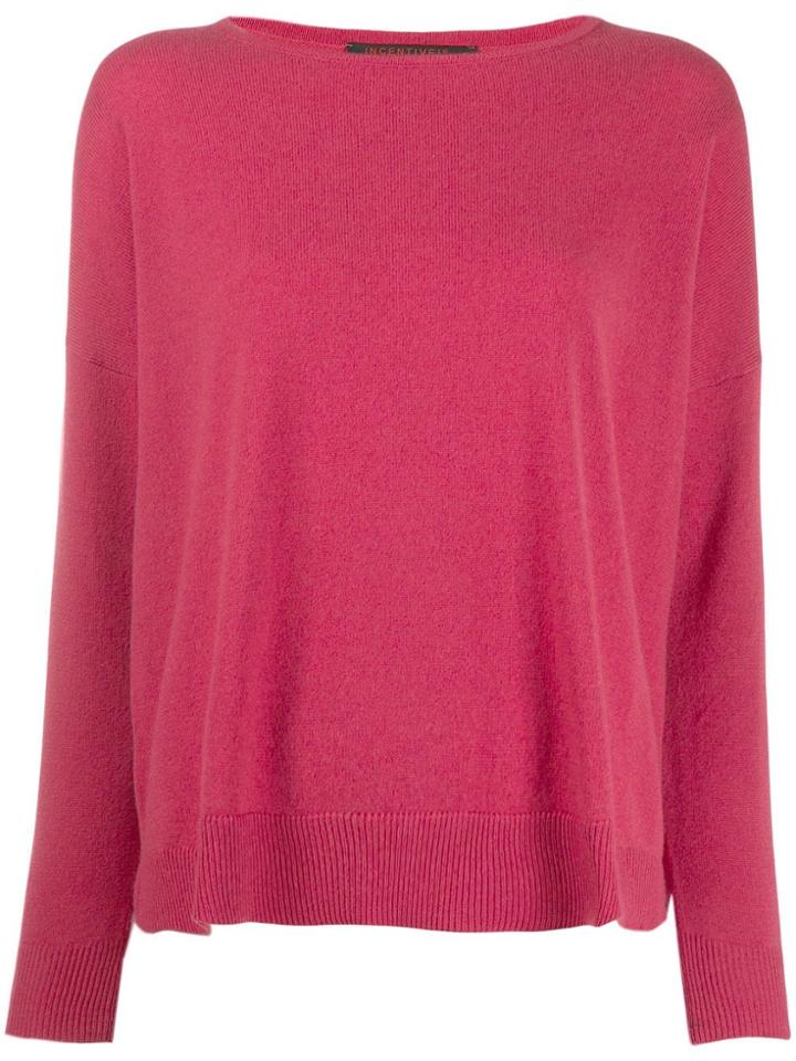 Incentive! Cashmere Drop Shoulder Jumper - Pink