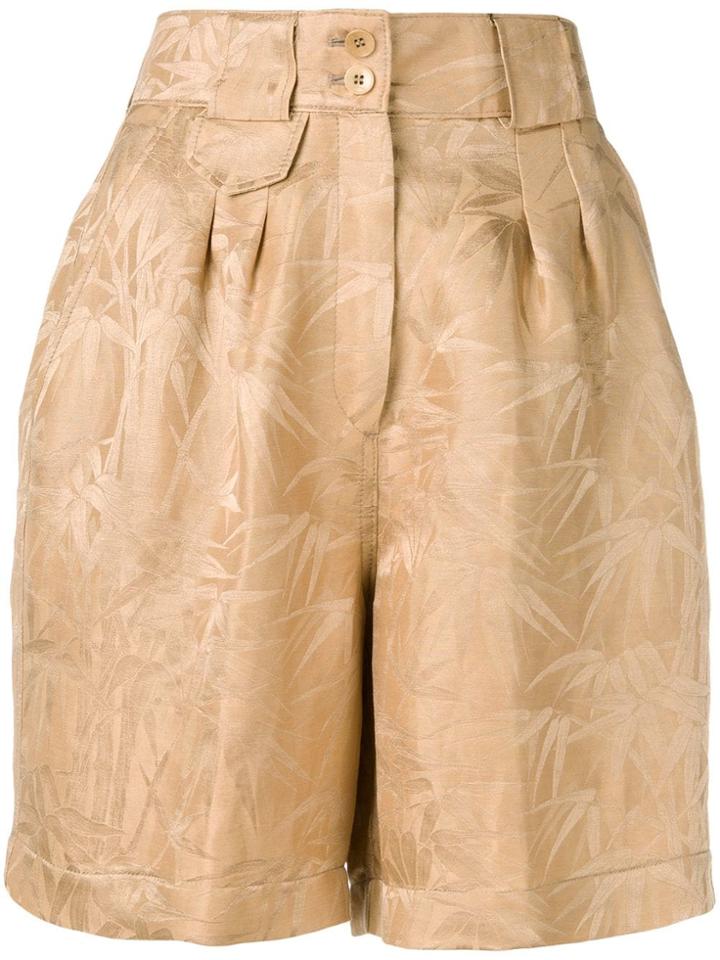 Etro Bamboo Jacquard Shorts - Neutrals