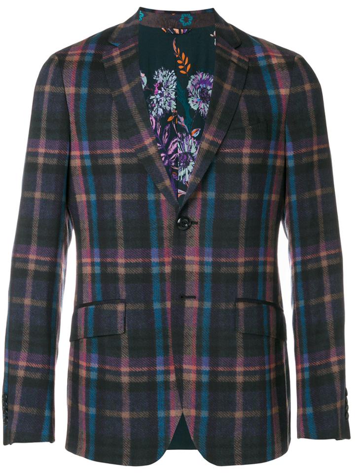 Etro Checked Blazer - Multicolour