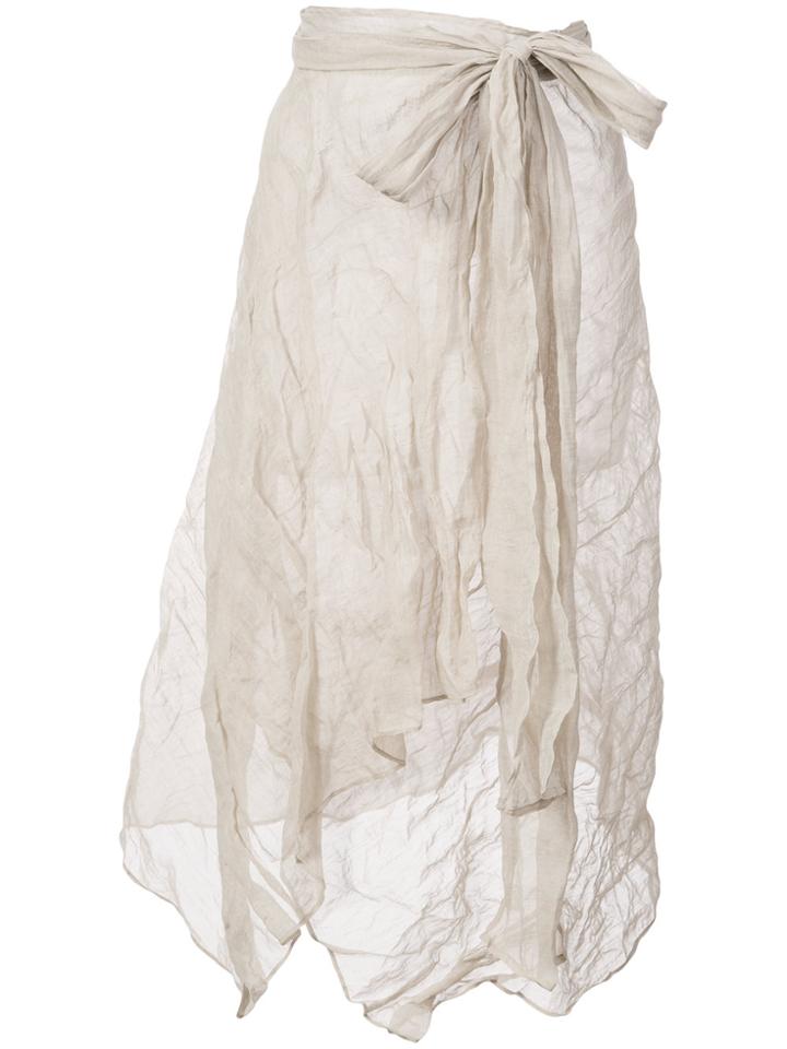 Veronique Leroy Asymmetric Skirt - Brown
