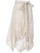 Veronique Leroy Asymmetric Skirt - Brown