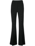 Ellery High Waisted Flared Trousers - Black
