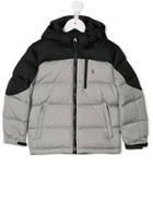 Ralph Lauren Kids Colour Bock Padded Jacket - Grey