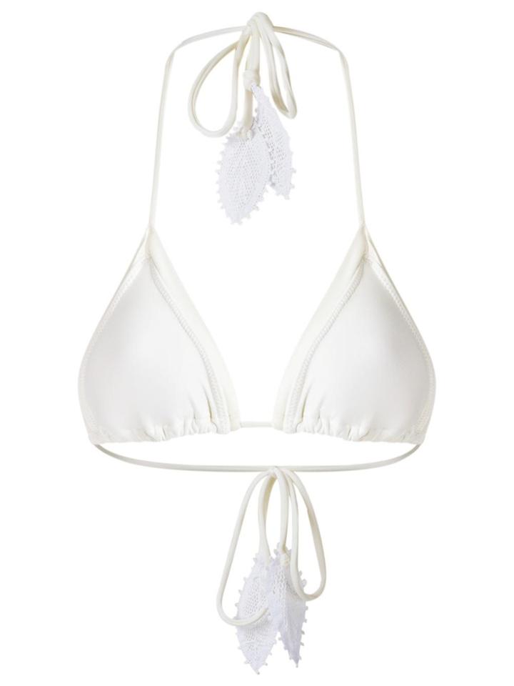 Martha Medeiros Triangle Bikini Top - White