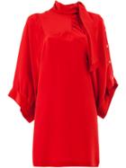 Maison Margiela Neck-tied Mini Dress - Red