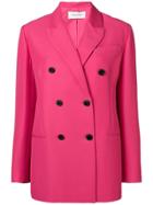 Valentino Double Breasted Tailored Blazer - Pink & Purple