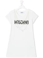 Moschino Kids Logo Print T-shirt - White