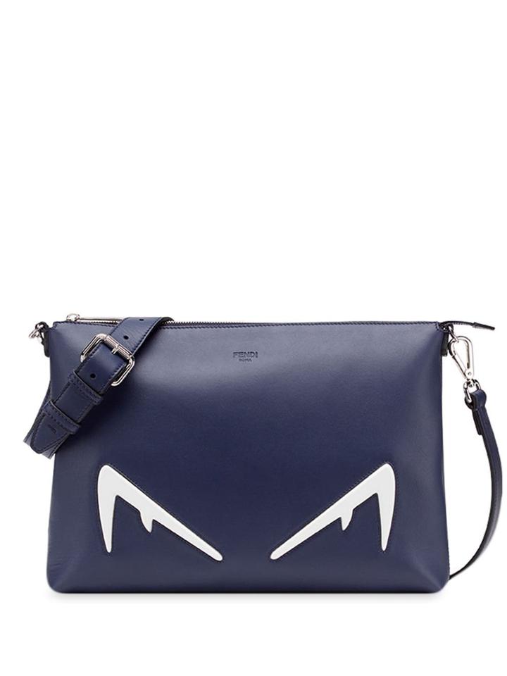 Fendi Diabolic Eyes Messenger Bag - Blue