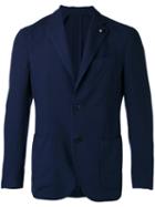 Lardini - Two Button Blazer - Men - Cashmere - 48, Blue, Cashmere