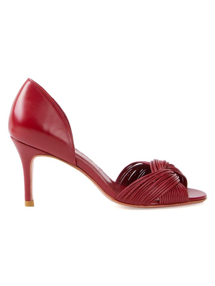 Sarah Chofakian Open-toe Pumps - Red