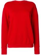 Helmut Lang Distressed Sweatshirt - Red