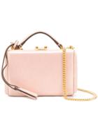 Mark Cross Mini Grace Box Tote - Pink & Purple