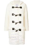 Coohem Knitted Duffle Coat - White