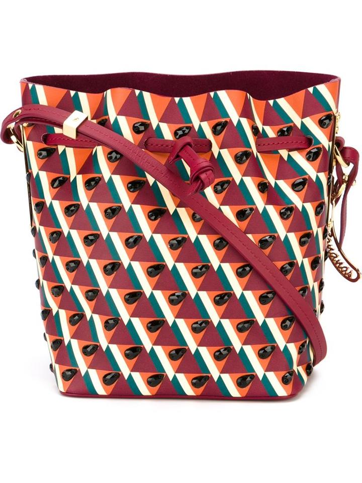 Sophie Hulme 'nelson' Bucket Shoulder Bag, Women's, Red