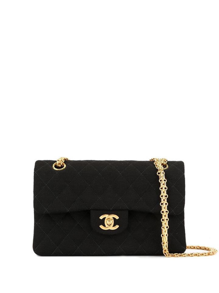 Chanel Pre-owned 1997-1999 Cc Logos Double Flap Chain Shoulder Bag -