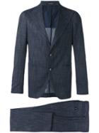 Tagliatore Pointed Lapels Two-piece Suit, Men's, Size: 48, Blue, Elastodiene/cupro/viscose/virgin Wool