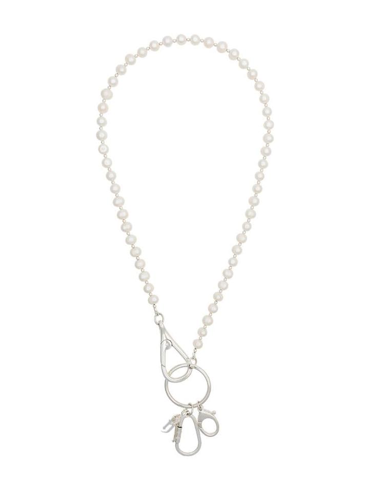 Hatton Labs Adjustable Pearl Necklace - White