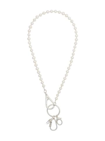 Hatton Labs Adjustable Pearl Necklace - White