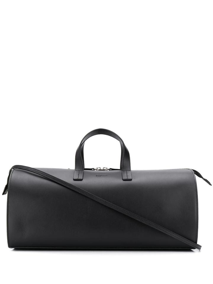Jil Sander Navy Long Bowling Bag - Black