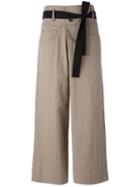 Brunello Cucinelli Wide-leg Cropped Jeans, Women's, Size: 44, Nude/neutrals, Cotton/polyamide/polyester/cupro