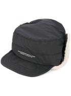 Undercover Logo Faux Fur-trim Hat - Black