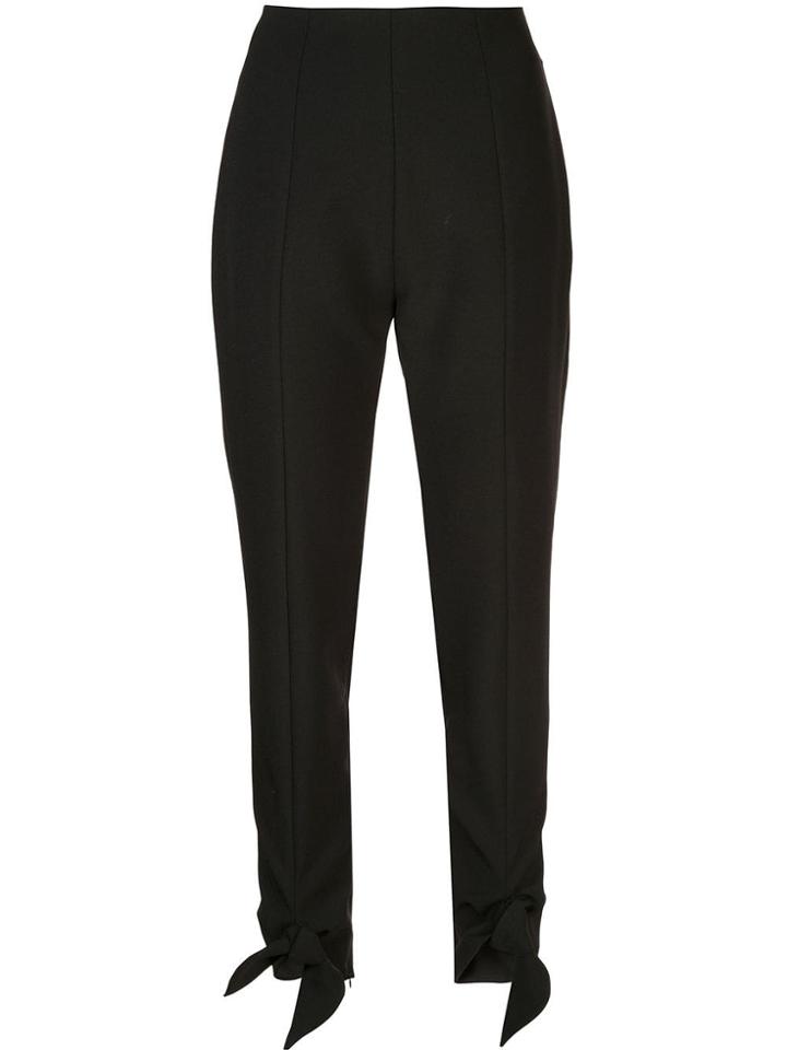 Carmen March Knotted Cuff Trousers - Black