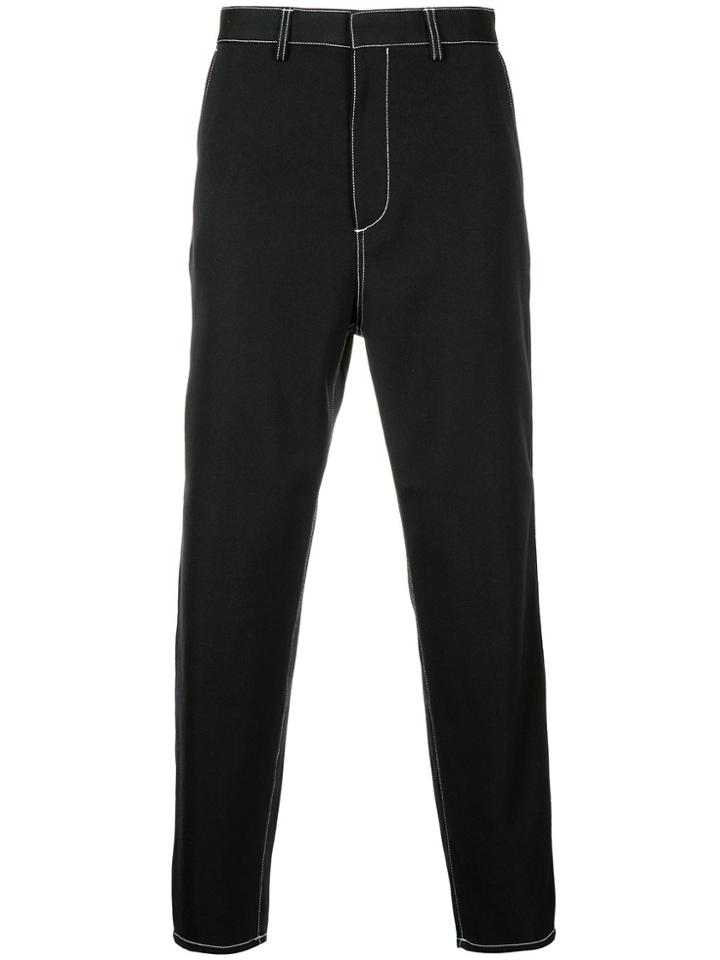 H Beauty & Youth Stitch Detail Trousers - Black