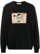 Msgm Holly & Benji Printed Sweateshirt - Black