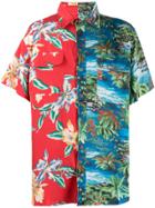 Lost Daze Multi-print Shirt - Red