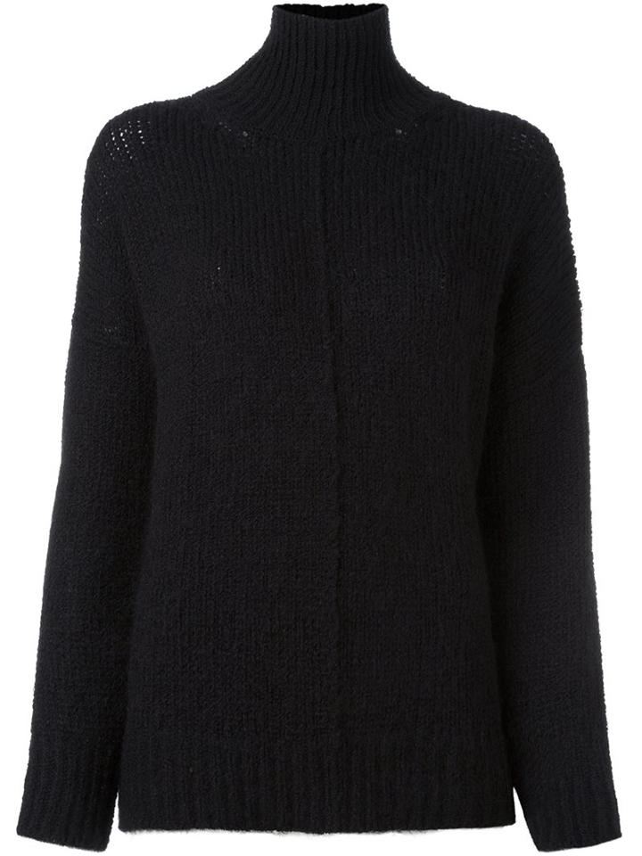 Forte Forte Turtleneck Jumper, Women's, Size: 2, Black, Polyamide/mohair/wool