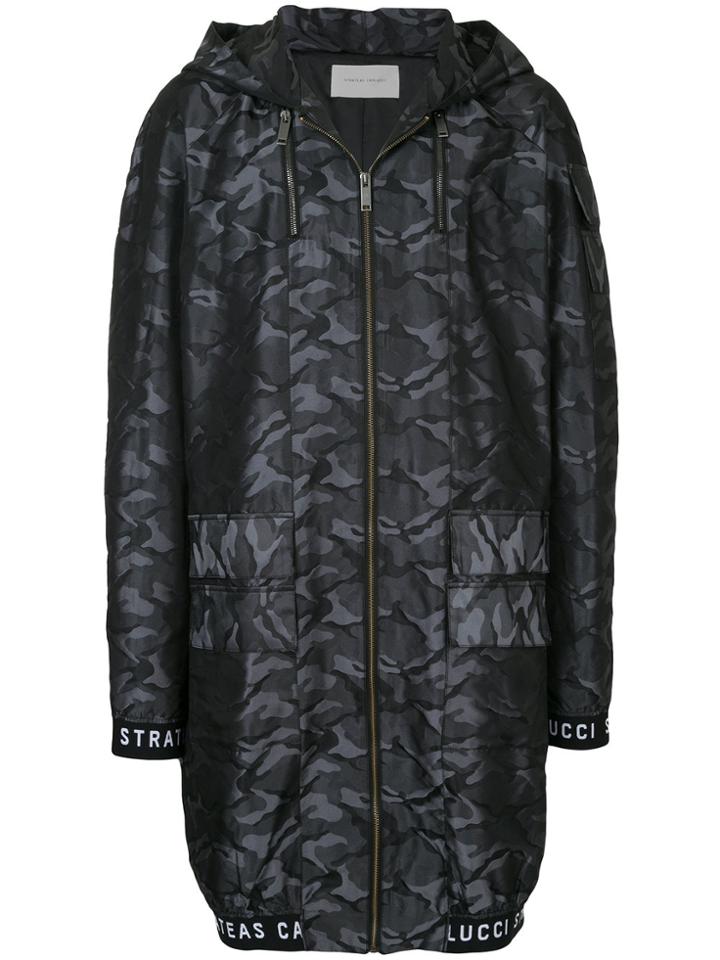Strateas Carlucci Camouflage Print Bomber Jacket - Green
