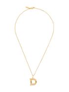 Chloé Letter D Pendant Necklace - Gold