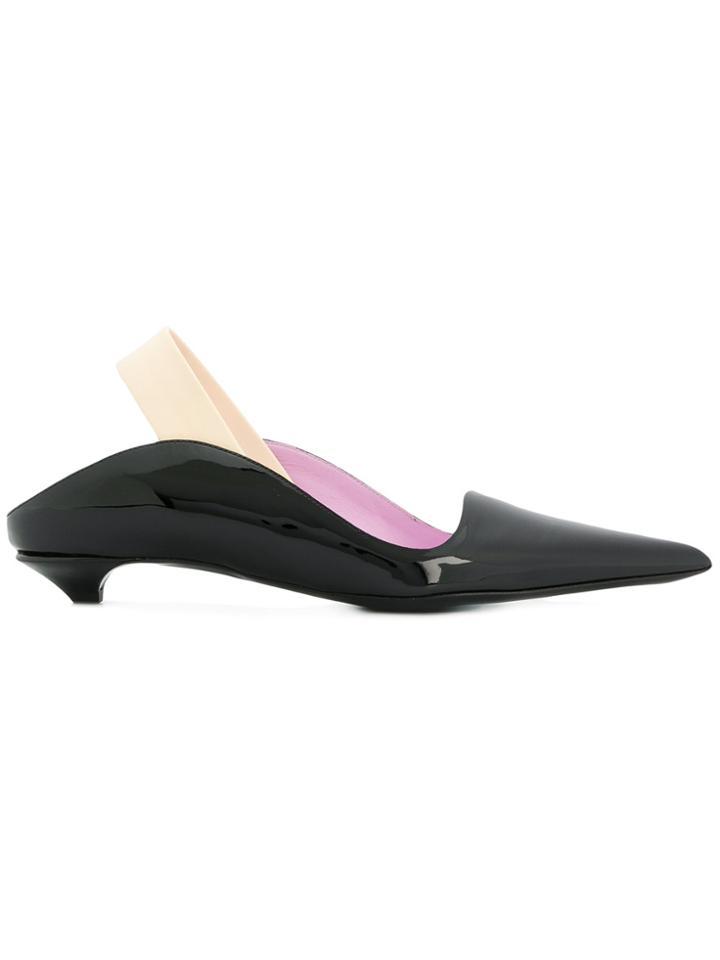 Proenza Schouler Slingback Wave Pumps - Black