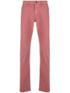 J Brand Kane Slim-fit Trousers - Pink & Purple