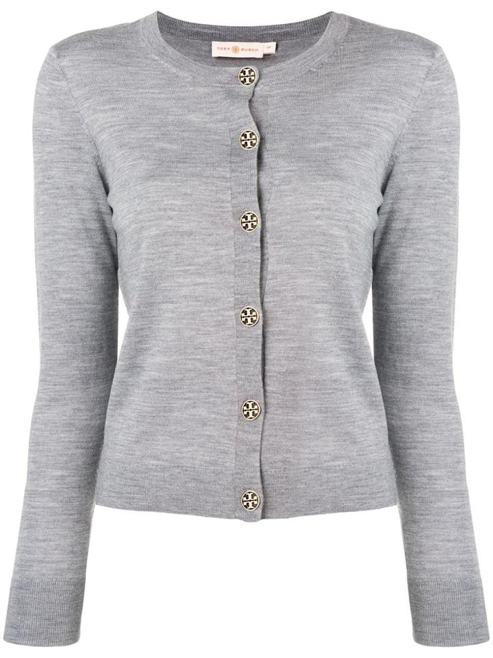 Tory Burch Knitted Cardigan - Grey