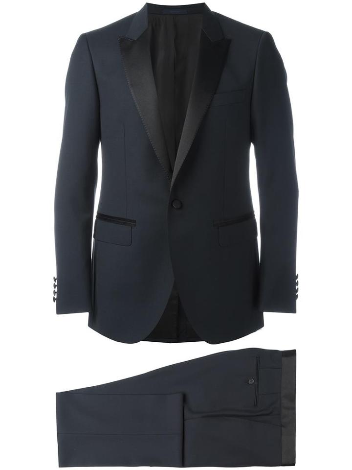 Lanvin Two-piece Dinner Suit, Men's, Size: 50, Blue, Wool/viscose