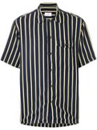 Ami Paris Camp Collar Short Sleeves Shirt - Blue