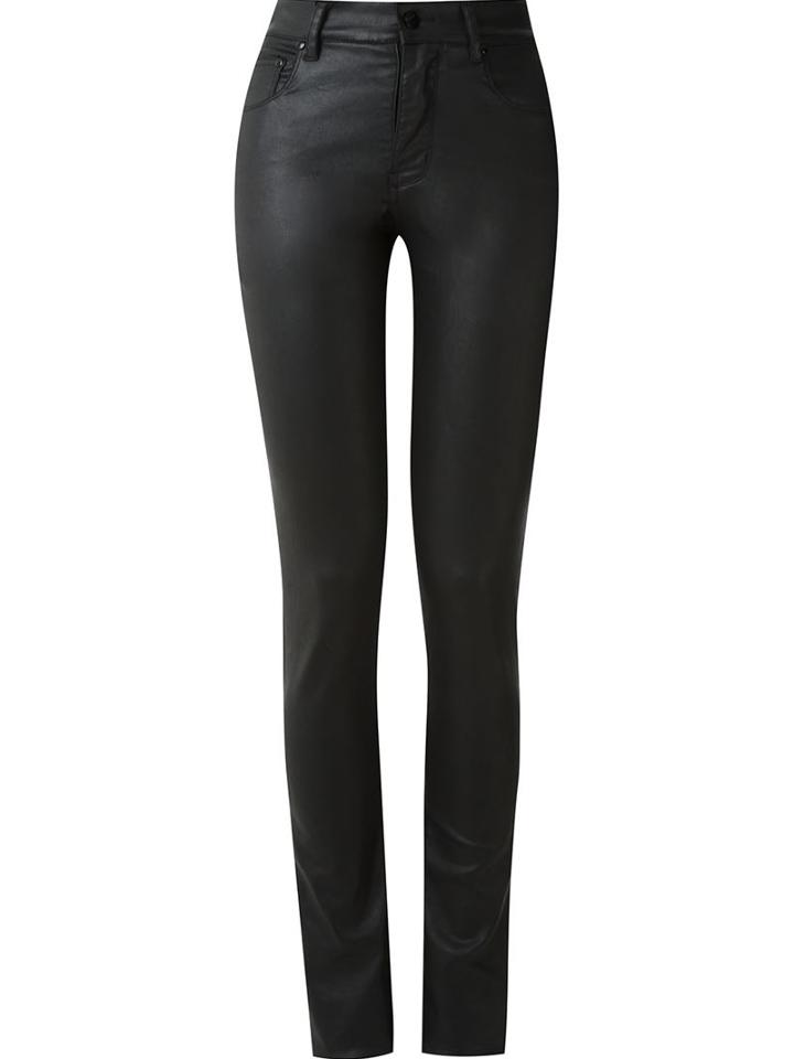 Amapô High Waisted Skinny Jeans, Women's, Size: 46, Black, Cotton/spandex/elastane