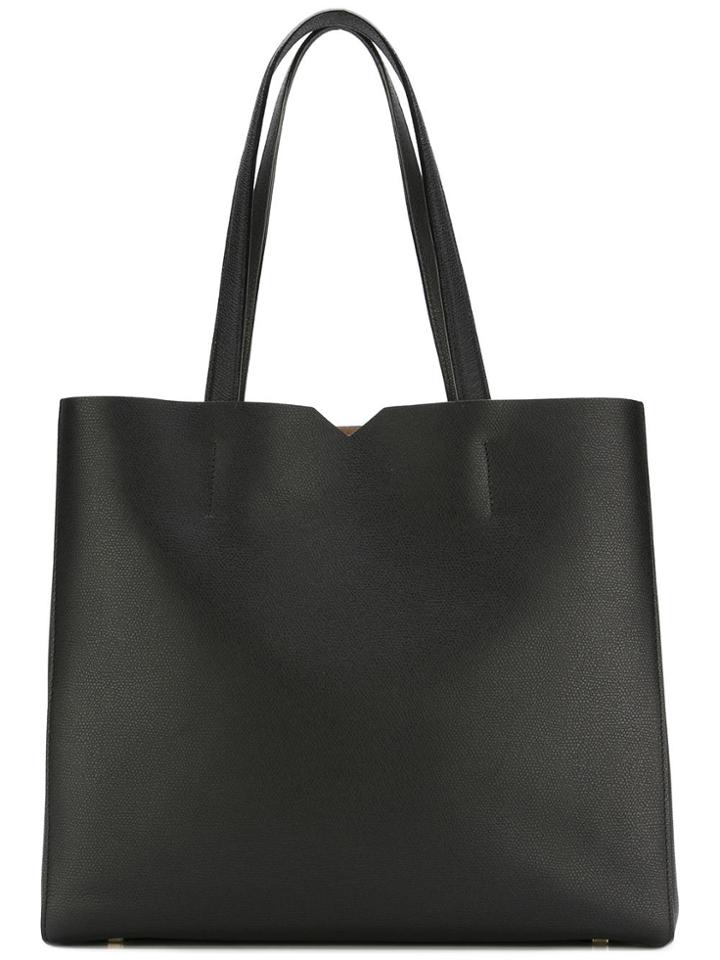Valextra Shopper Tote - Black