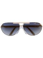 Cazal - Aviator Sunglasses - Unisex - Acetate/metal - 70, Grey, Acetate/metal
