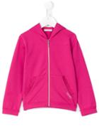 Liu Jo Kids - Lace Trim Hoodie - Kids - Cotton/spandex/elastane - 3 Yrs, Pink/purple