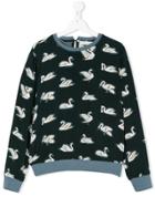 Stella Mccartney Kids Swan Print Sweater - Multicolour