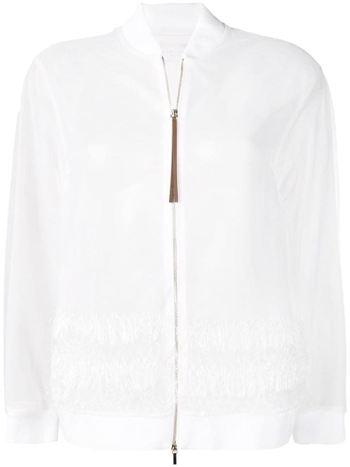 Fabiana Filippi Fringed Jacket - Neutrals