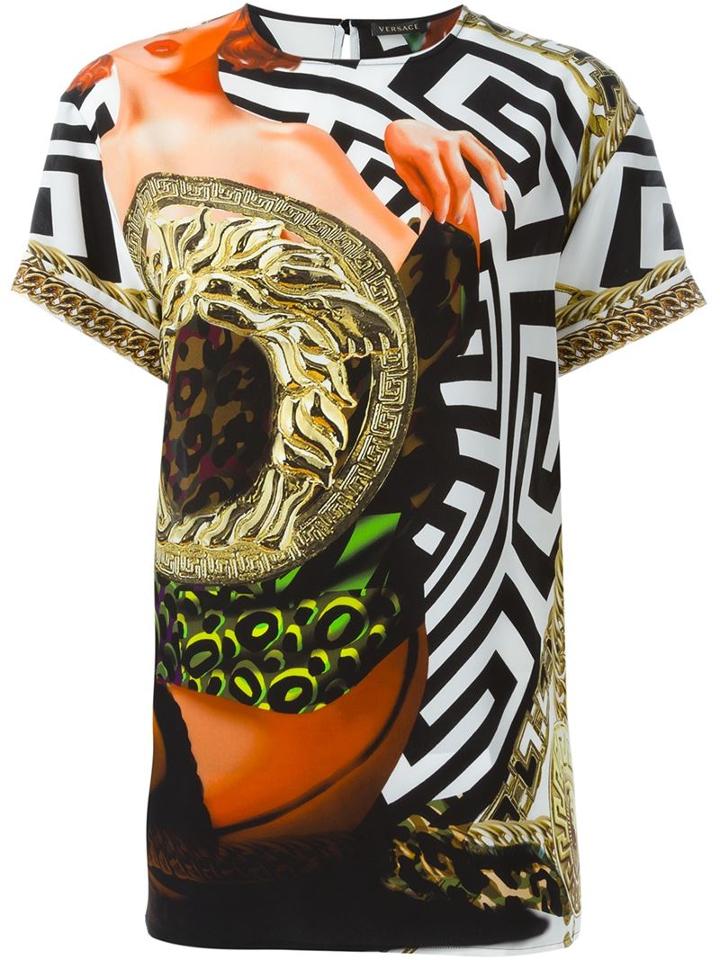 Versace 'psychedelic Medusa' Top